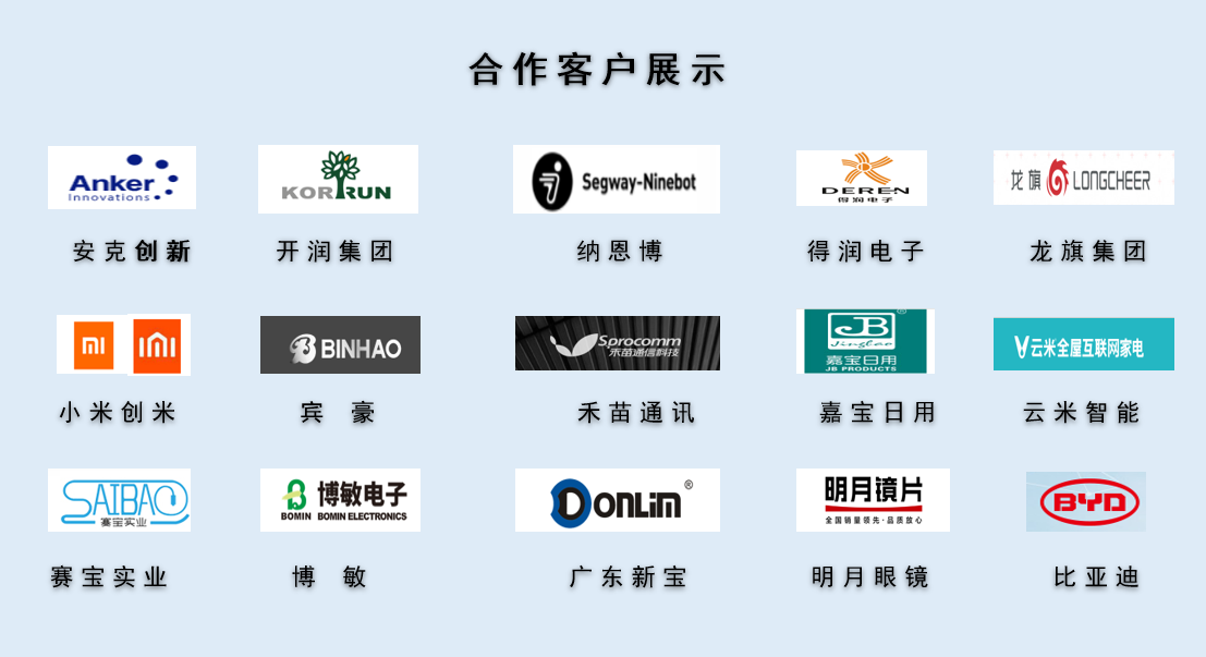 CPE磨砂膠袋，久信達(dá)部分客戶展示(圖1)